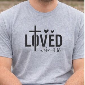 Gray Graphic unisex T-Shirts with Religious faith based Quotes